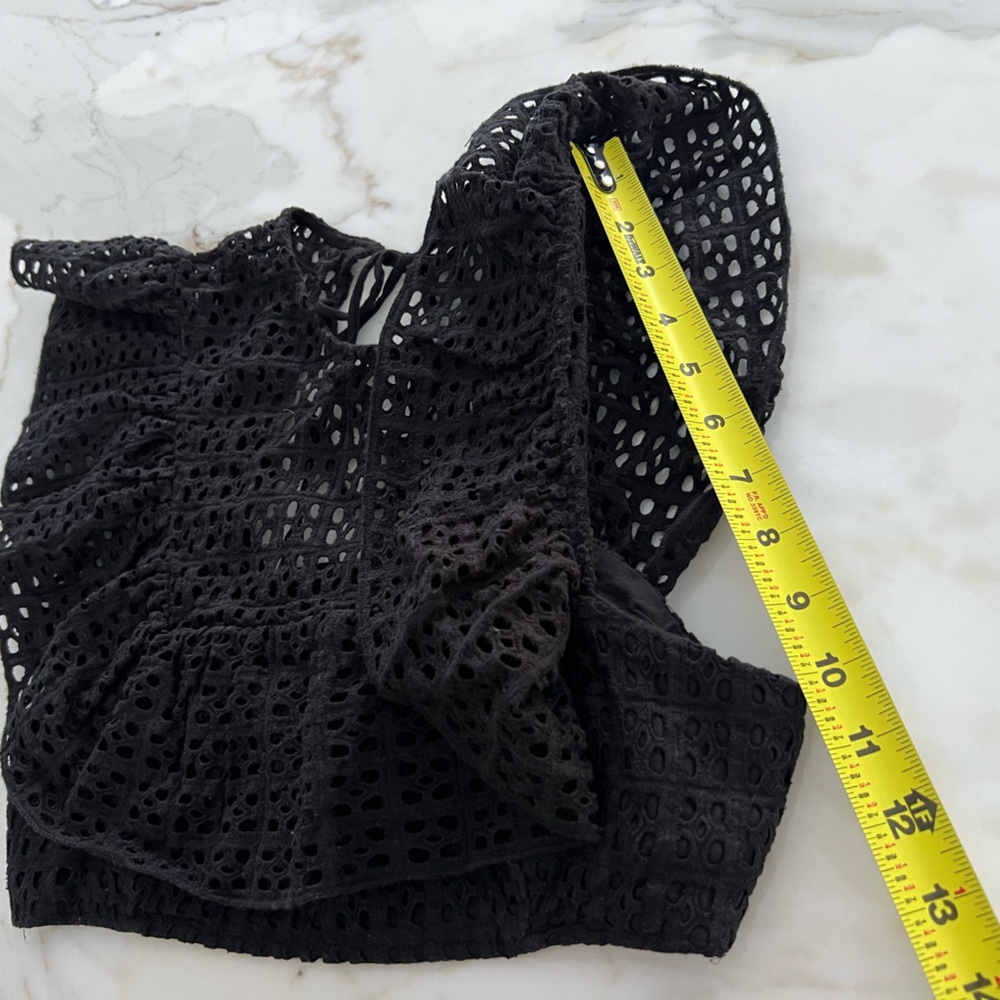 URBAN OUTFITTERS BLACK COTTON CROP TOP SIZE S - Picture 8 of 12